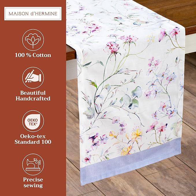 Maison d' Hermine Table Runner 100% Cotton Single Layer Table Runners 108 - Image 2