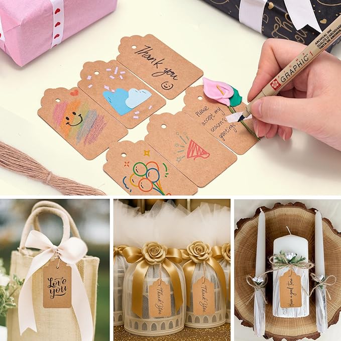 SallyFashion 300pcs Gift Tags - Image 2