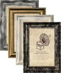 4x6 Picture Frames Set of 4- Rustic Retro Photo Frame by TKYGU
