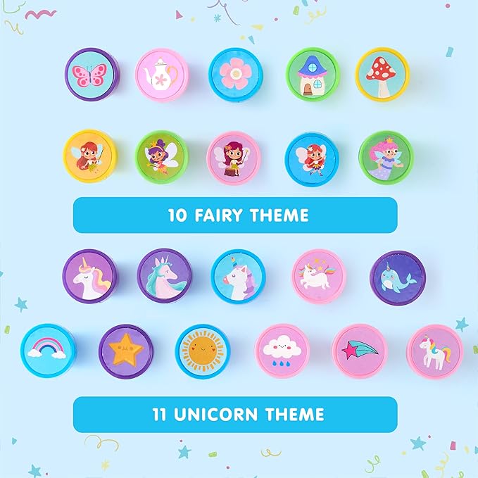 JOYIN 50 Pcs FairyTale's Themed Stamps - Image 3