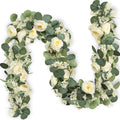 MAKHOT 2PCS Eucalyptus Garland, 6.6Ft Artificial Greenery Garlands Flower Decor by MAKHOT