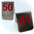 10 Pcs Metal Place Cards Stackable Tent Style Table Numbers，Place Card Holders by TRUEWON