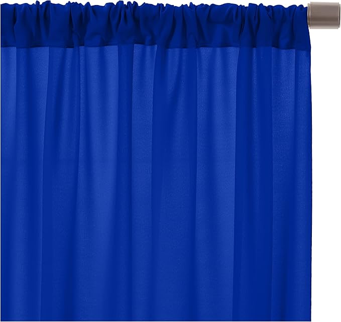 AK TRADING CO. 10 feet x 10 feet Polyester Backdrop Drapes Curtains Panels - Image 4