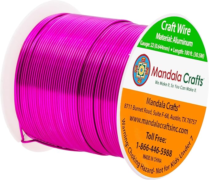 Mandala Crafts 22 Gauge Anodized Aluminum Craft Wire - Image 2