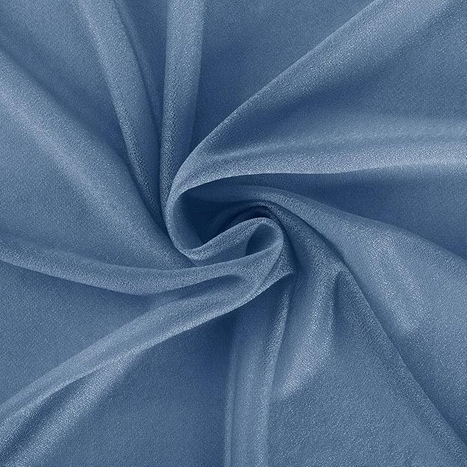 Dusty Blue Wedding Arch Draping Fabric 29" x 20 FT Blue Wedding Drapes - Image 6