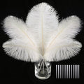 SOGUGOM White Craft Ostrich Feathers by SOGUGOM
