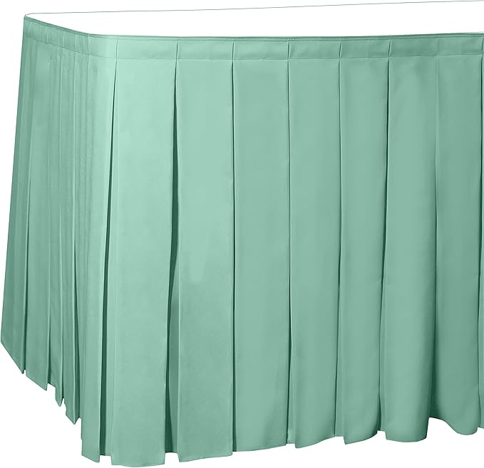 Ultimate Textile Pleat Polyester Fabric Table Skirt by UltimateTextile