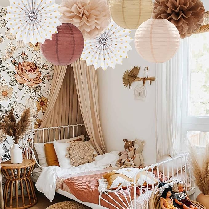 Boho Baby-Shower Party-Decorations Streamers-Lanterns - Image 6