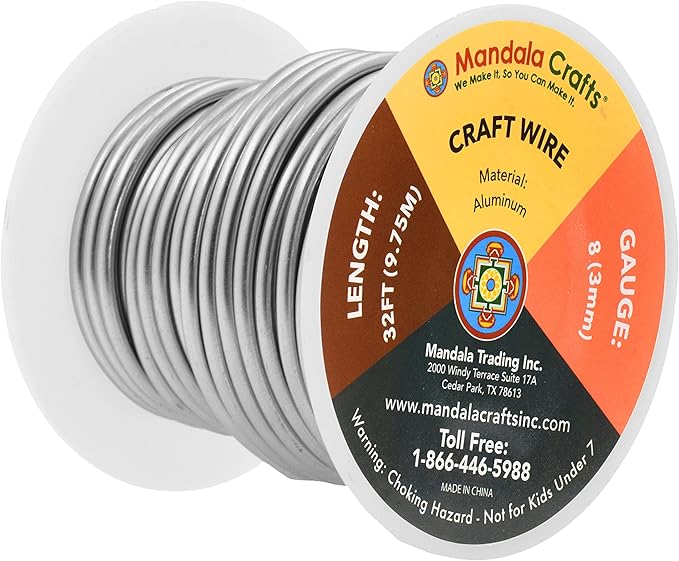 Mandala Crafts 8 Gauge Anodized Aluminum Craft Wire - Image 2