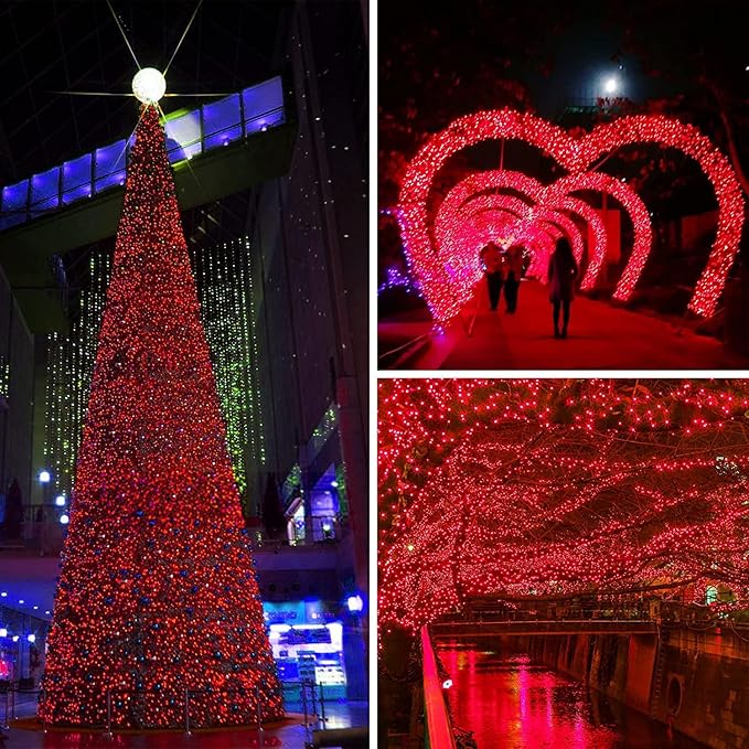 66Ft 200LED Fairy Lights Plug in, Waterproof String Lights Outdoor & Indoor 8 - Image 3