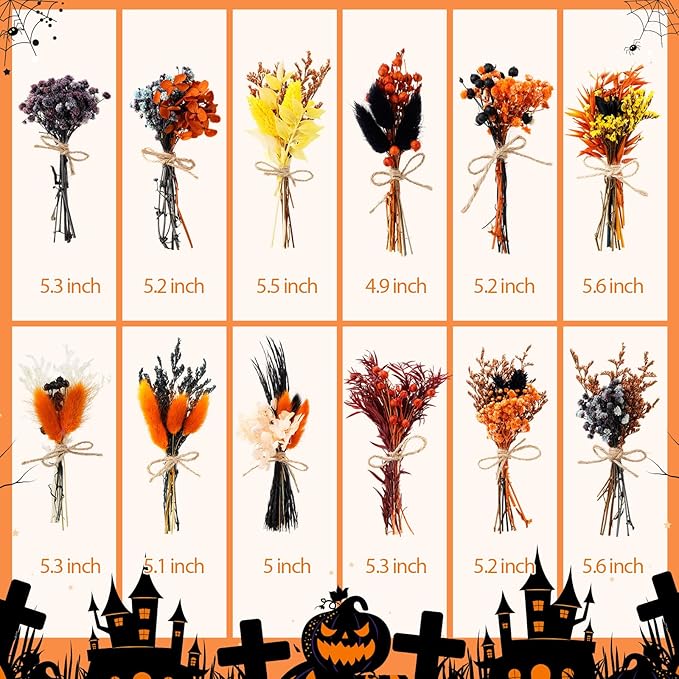 10/12/24/36 Pack Mini Dried Flowers - Image 3