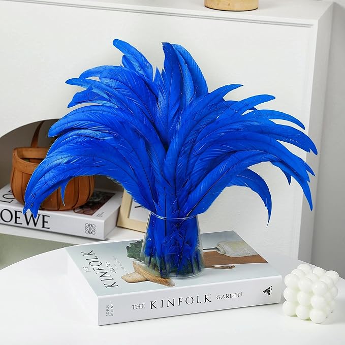 Holmgren Blue Rooster Feathers Bulk - Image 4