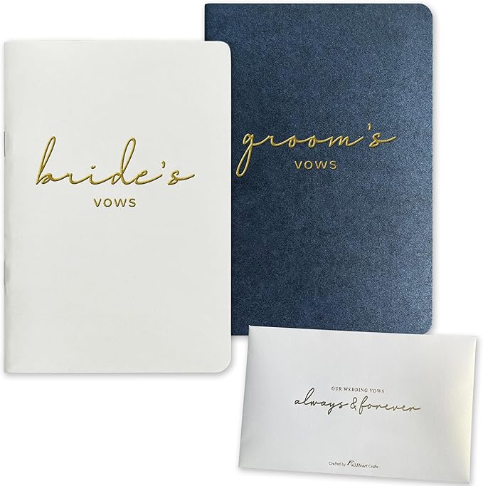 Vow Books His and Hers Wedding Vow Books Bride and Groom Vow Books Wedding by WeddingGiftsWedding
