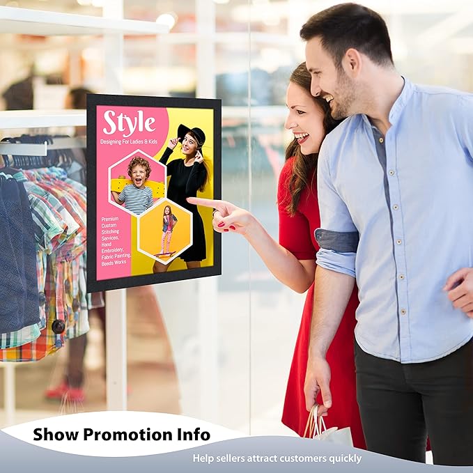 8.5" x 11" Magnetic Self-Adhesive Display Frame, Double Sided Window Magnetic - Image 8