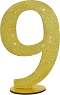 TONIFUL 11.8 Inch Gold Glitter Numbers Table Centerpieces 0-9 Birthday Party by TONIFUL