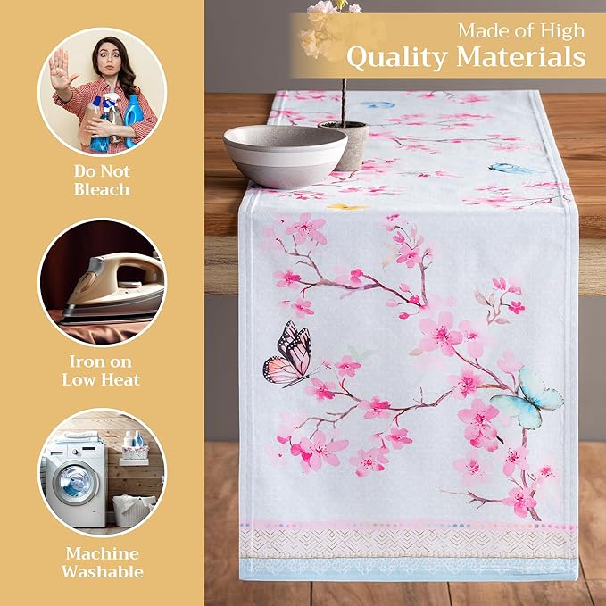 Maison d' Hermine Table Runner 100% Cotton Double Layer Table Runners 72 inches - Image 3