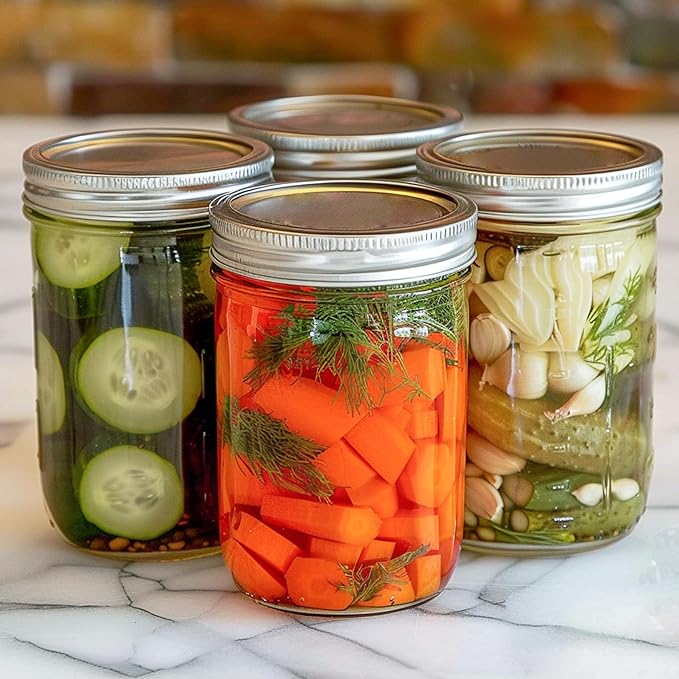 ComSaf Wide Mouth Mason Jars 16 oz - Image 6