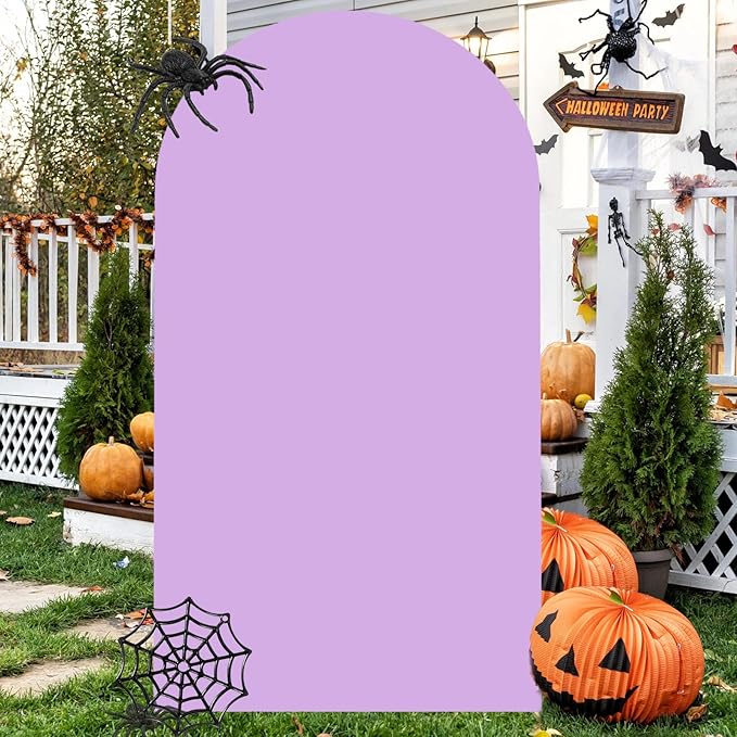 Lavender Arch Cover 7.2ft Purple Arch Backdrop Covers Halloween Chiara Arch - Image 4