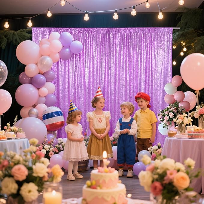 SquarePie Sequin Backdrop Curtain Not See Through Thick Glitter Background - Image 4