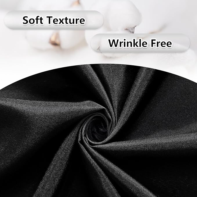 MEETSKY Black Backdrop Curtain for Party Backdrop Drapes Panels - Image 6