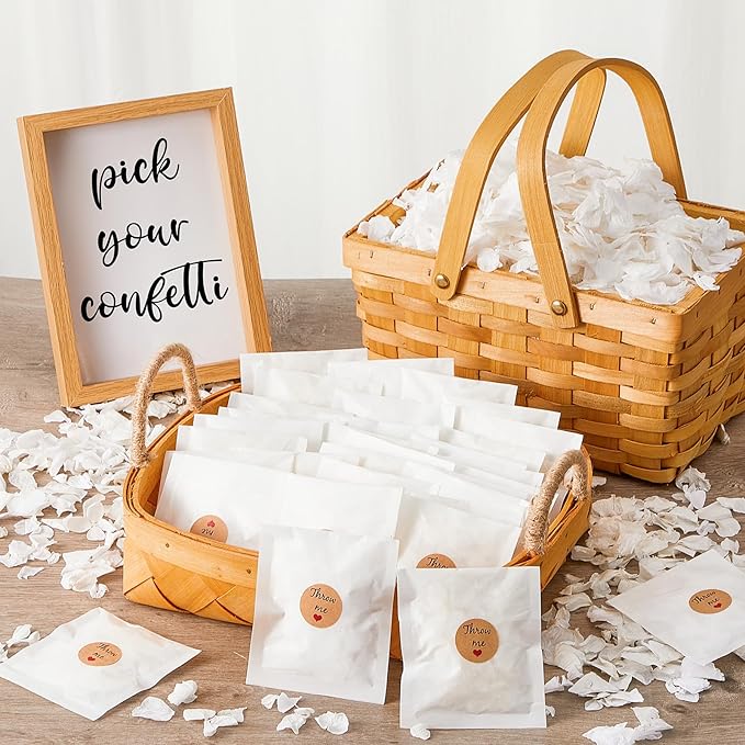 Wavwavw Biodegradable Confetti, Dried Hydrangea Flower Petals by Wavwavw