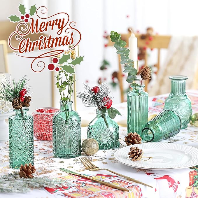 Bud Vases in Bulk 15 Pcs, Small Glass Vases - Image 3