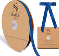 Royal Blue Velvet Ribbon 3/8'' 25 Yards by SIMISIRIBBON
