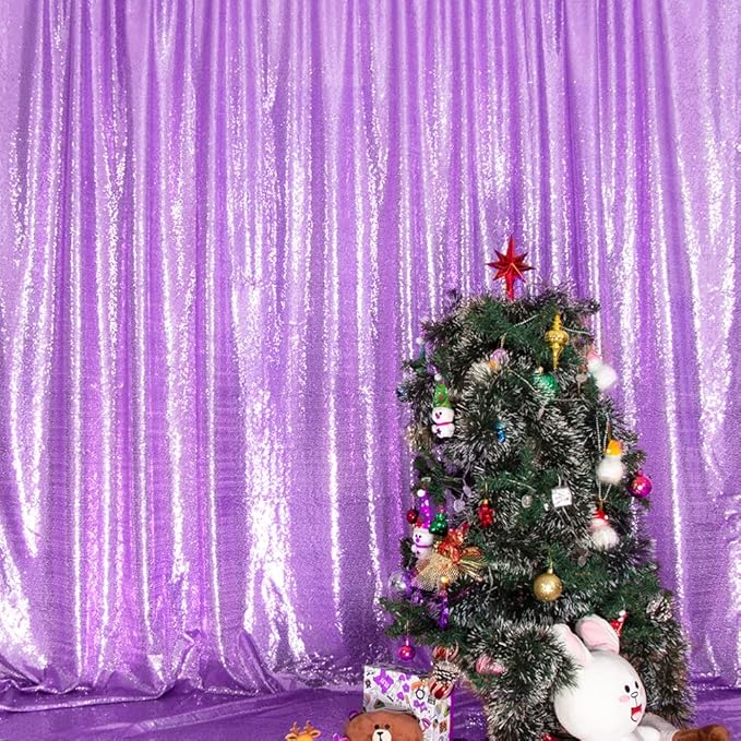 SquarePie Sequin Backdrop Less Transparent Background Sparkly Curtain - Image 9