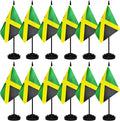 12 Pack Jamaica Desk Flags Set, Jamaican Small Mini Table Office Flags by BCLin