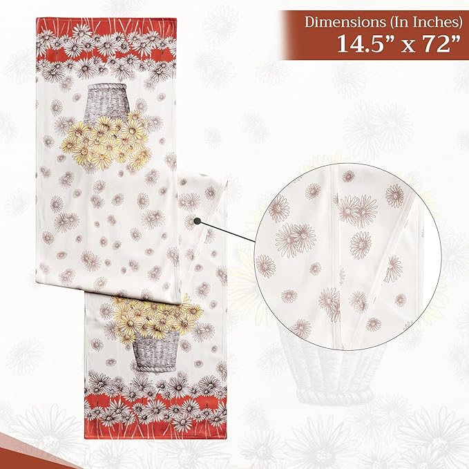 Maison d' Hermine Table Runner 100% Cotton Double Layer Table Runners 72 inches - Image 6