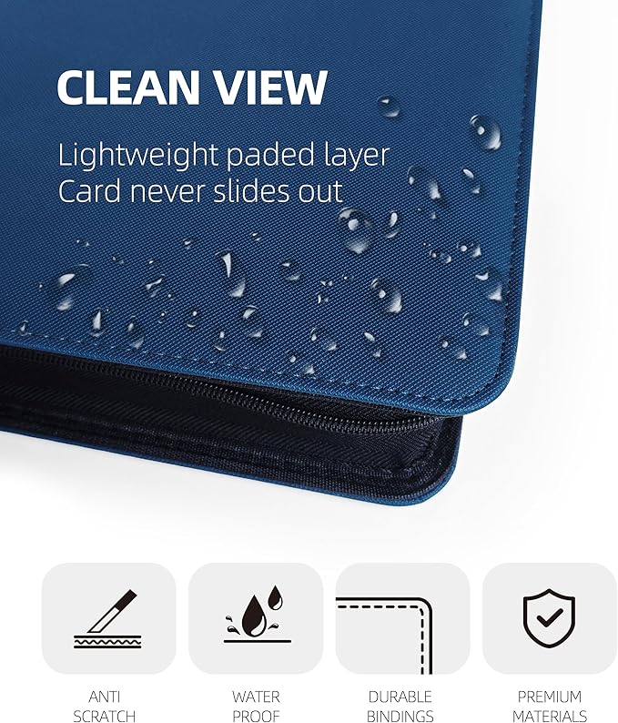 16 Pockets Premium Card Binder 1024 Cards Trading Card Binders Side Load Card - Image 6