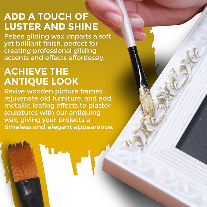 Pebeo Gilding Wax 30ml – Empire Gold Gilding Wax - Image 3