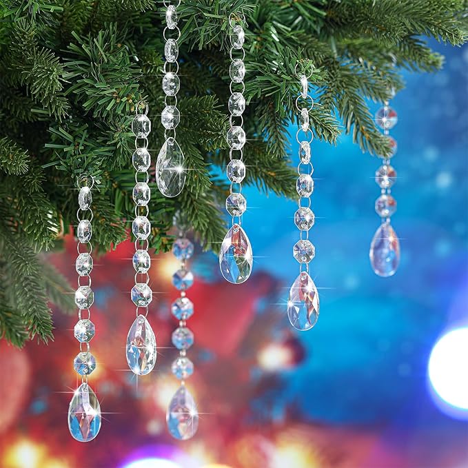 Nuenen 100 Pcs Acrylic Hanging Crystals - Image 4