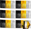 3 Pack 10 Feet Black Gold Silver Foil Fringe Garland Metallic Tinsel Streamers by Ferwzsr