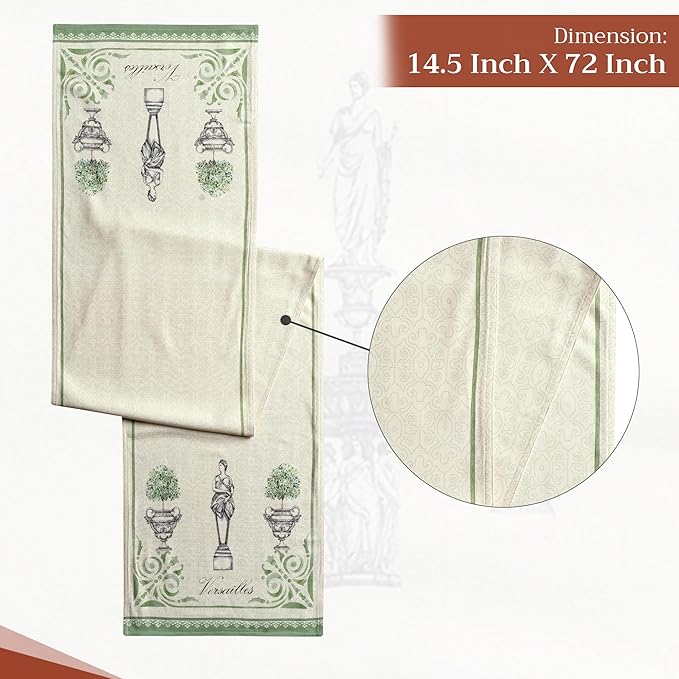 Maison d' Hermine Table Runner 100% Cotton Double Layer Table Runners 72 inches - Image 4