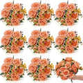 8 Bundles Artificial Peonies Flowers Boho Faux Flowers Arrangements Artificial by Yuxung