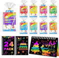 Party Favors for Kids: 24 Pack Scratch Art Notebooks by iooo