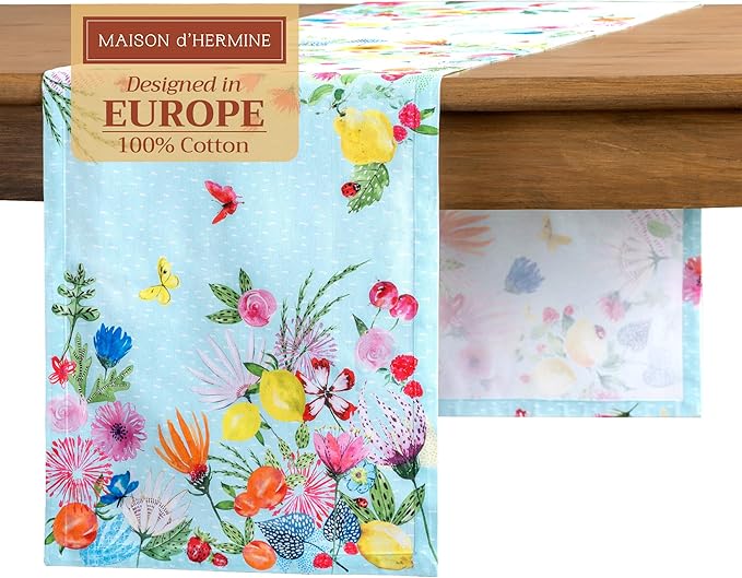 Maison d' Hermine Table Runner 100% Cotton Single Layer Table Runners 108 by MaisondHermine