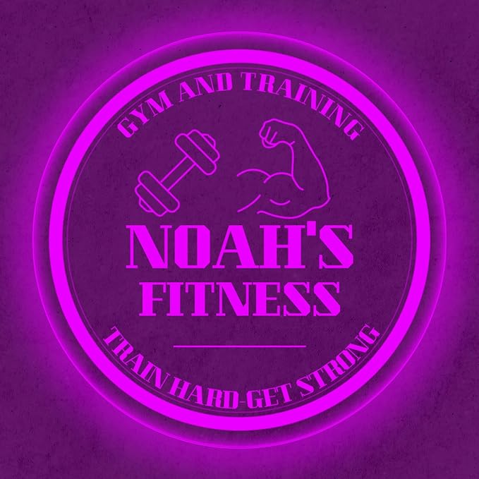 Custom Gym LED Sign – Personalized Color Changing Acrylic Wall Decor - Image 2