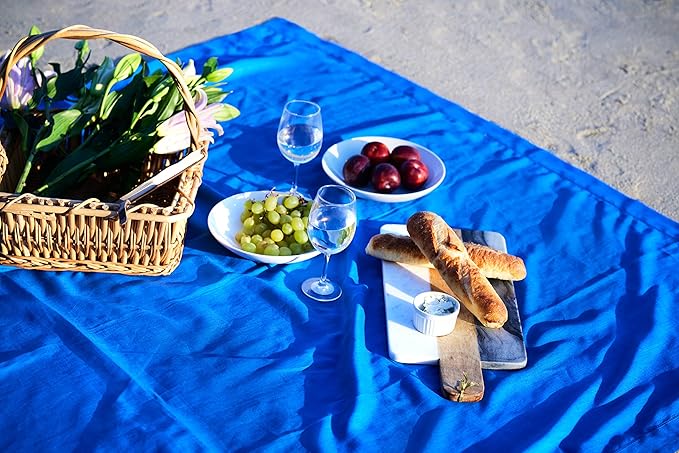 Solino Home Linen Royal Blue Table Runner 120 Inches Long - Image 7