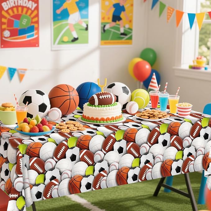 Gatherfun Sports-Themed Party Pack: 2-Pack Boys Birthday Decorations, - Image 6