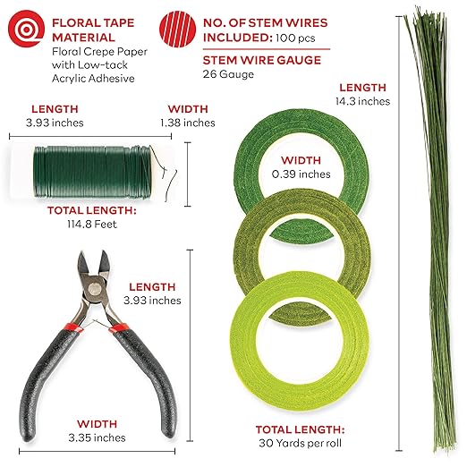XFasten Floral Arrangement Kit; Flower Arrangements Supplies Included: Green - Image 2