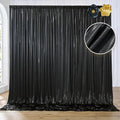 10x10 ft Black Sequin Backdrop Curtain Panels by Htper