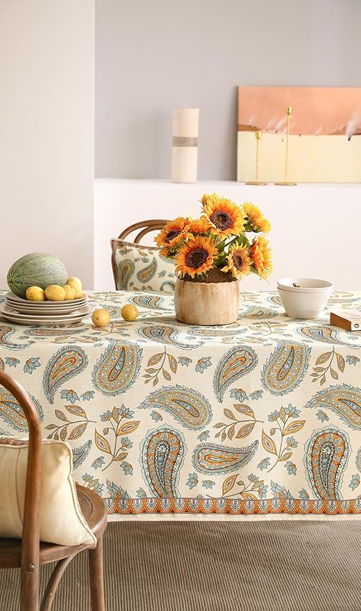 patdrea Designer Vintage Floral Tablecloth - Image 6
