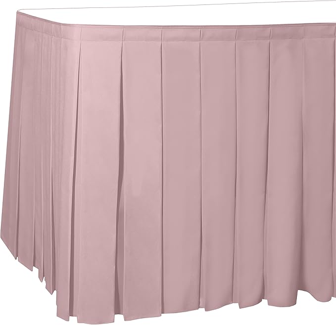 Ultimate Textile Pleat Polyester Fabric Table Skirt by UltimateTextile