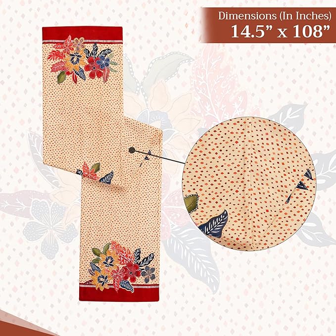 Maison d' Hermine Table Runner 100% Cotton Double Layer Table Runners 108 - Image 6