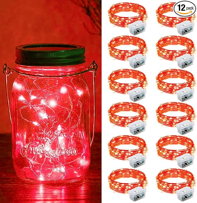 ZGWJ 12 Pack Fairy Lights Battery Operated, 7ft 20 Mini LED Fairy String Lights by ZGWJ