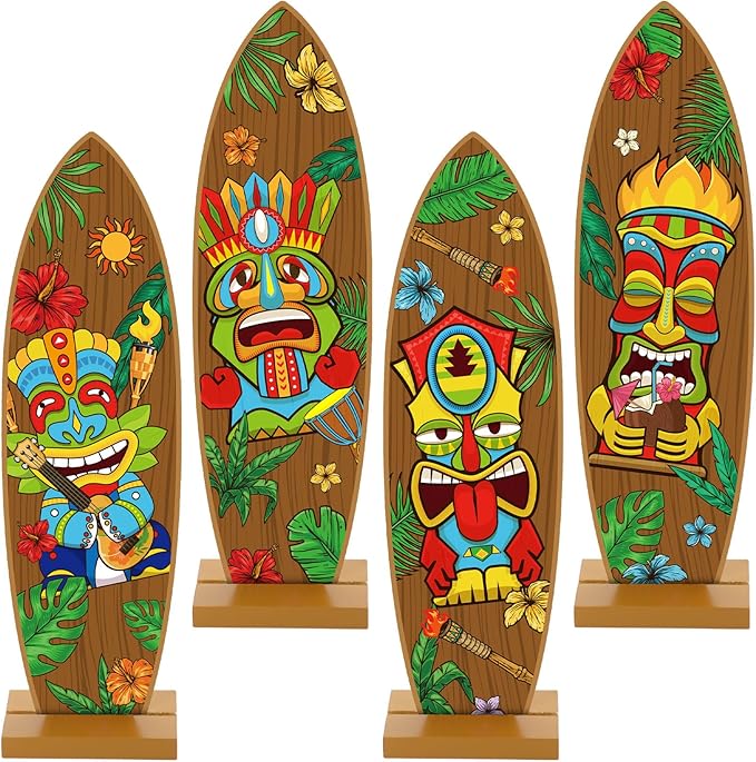 Blulu 4 Pcs Surfboard Decorations by Blulu