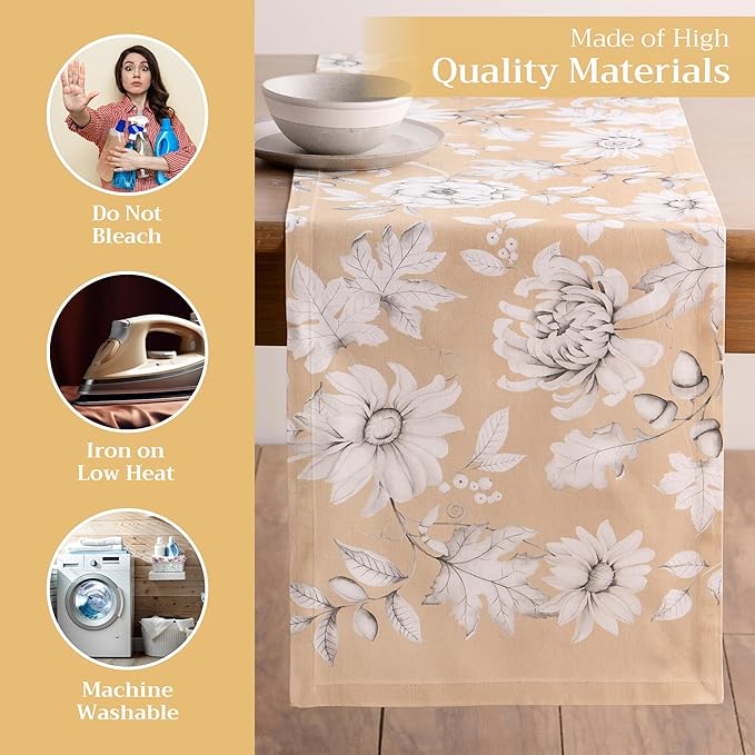 Maison d' Hermine Table Runner 100% Cotton Single Layer Table Runners 108 - Image 3