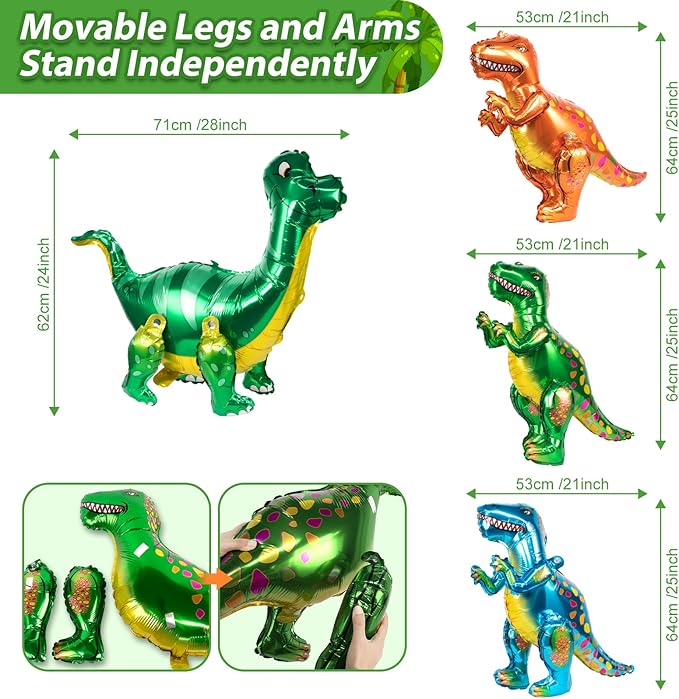 Dinosaur Party Decorations, Dinosaur Birthday Party Supplies - Image 4